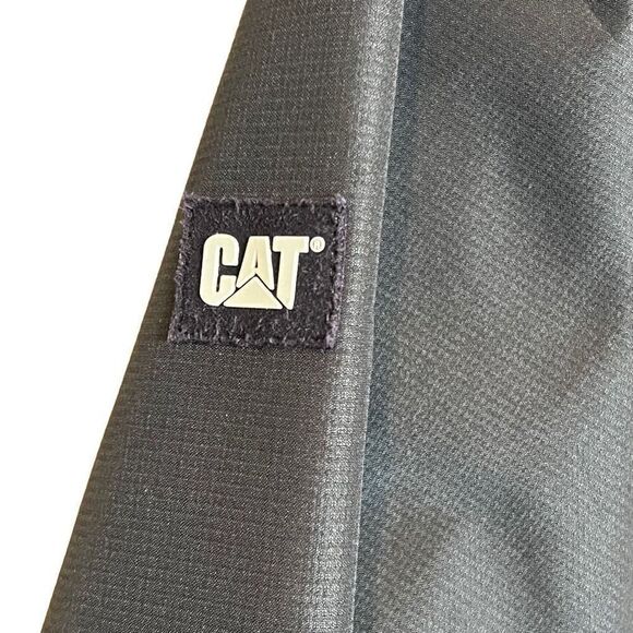 Caterpillar black fleece lined weatherproof jacket size L - Picture 9 of 16